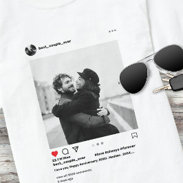 カップルモダンInstagramフォトカ最高のルカップル Tシャツ