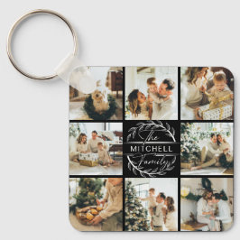 カップルモノグラムのの写真コラージュ | モノグラムギフトK キーホルダー