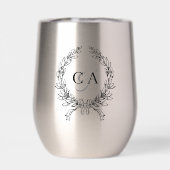 カップルモノグラムイニシャルリース (背面)