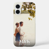 カップルモノグラムカスタム写真 Case-Mate iPhoneケース (裏面)