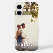 カップルモノグラムカスタム写真 Case-Mate iPhoneケース (裏面)