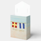 カップルモノグラム海事信号フラグ水色 フェイバーボックス (オープン)