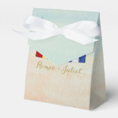 カップルモノグラム海事信号フラグ水色 フェイバーボックス (正面サイド)