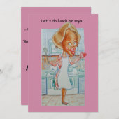 カップルユーモアのある記念日カード シーズンカード (正面/裏面)