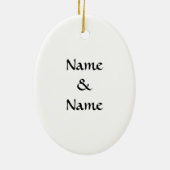 カップルロ統一されたゴオーナメント セラミックオーナメント (裏面)