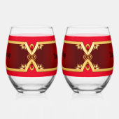 カップルワイングラス ステムなしワイングラス (右)