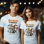 カップル不気味ハロウィーン記念日Tシャツ Tシャツ