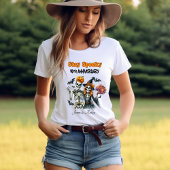 カップル不気味ハロウィーン記念日Tシャツ Tシャツ
