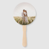 カップル中国の写真の二重結婚幸福のロゴ ハンドファン (正面)