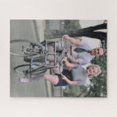 カップル乗馬マルヴァーンスターバイク1930sカラーレドゥックス ジグソーパズル (横)