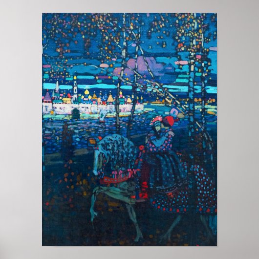 カップル乗馬, 1906 by Wassily Kandinsky ポスター (正面)