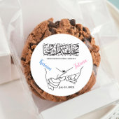 カップル保持ハンズイスラム結婚式用シール ラウンドシール