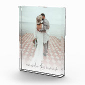 カップル写真この瞬間を覚えてロマンチックな引用文 フォトブロック (右)