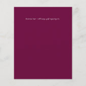 カップル写真とBUDGET結婚式のレセプション招待状 (裏面)