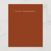 カップル写真とBUDGET結婚式のレセプション招待状 (裏面)