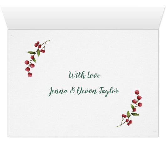 カップル写真のクリスマス (内部横(下))