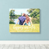 カップル写真の後ずっと幸せに キャンバスプリント (インサイチュ (ウッドフロア))