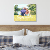 カップル写真の後ずっと幸せに キャンバスプリント (インサイチュ (寝室))