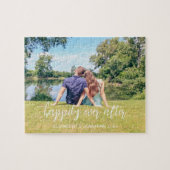 カップル写真の後ずっと幸せに ジグソーパズル (横)