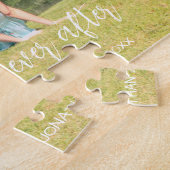 カップル写真の後ずっと幸せに ジグソーパズル (側面)