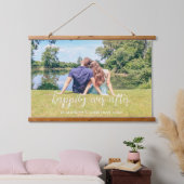 カップル写真の後ずっと幸せに 吊り下げ型タペストリー (寝室)