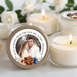 カップル写真の結婚カスタマイズ感謝していが好き ラウンドシール