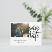 カップル写真の結婚式はがきを保存 ポストカード (スタンド正面)