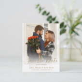カップル写真の結婚式延期のお知らせ (スタンド正面)
