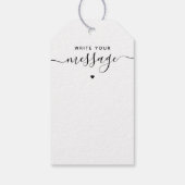 カップル写真クリエイティブ結婚ズゲストブックアイディア ギフトタグ (裏面)