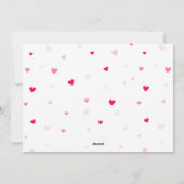 カップル写真バレンタインデーのカード シーズンカード (裏面)