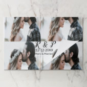 カップル写真メリーの追加結婚した年の追加 ペーパーパッド (折り畳み)