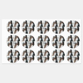 カップル写真メリーの追加結婚した年の追加 ラベル (シート)