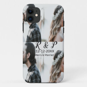 カップル写真メリーの追加結婚した年の追加 iPhone 11 ケース
