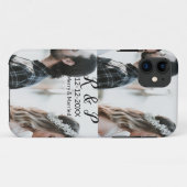 カップル写真メリーの追加結婚した年の追加 Case-Mate iPhoneケース (裏面(横))