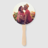 カップル写真モダンブライダルシャワー ハンドファン (正面)