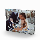 カップル写真ロマンチックな名前 フォトブロック (右)