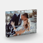 カップル写真ロマンチックな名前 フォトブロック (左)