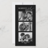 カップル写真初めてのクリスマス シーズンカード (正面)