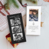 カップル写真初めてのクリスマス シーズンカード