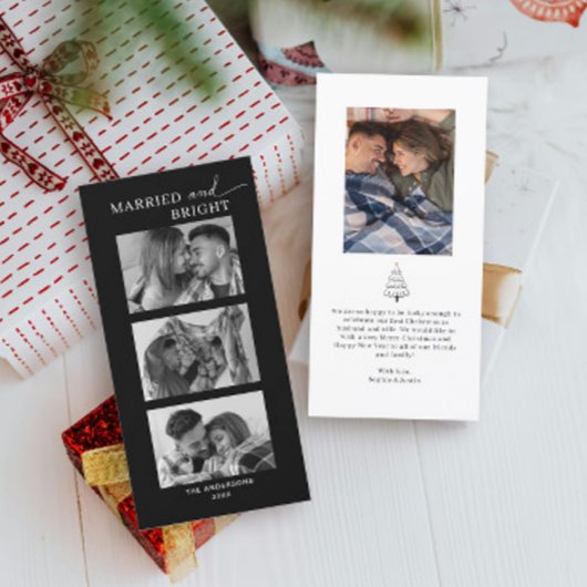 カップル写真初めてのクリスマス シーズンカード