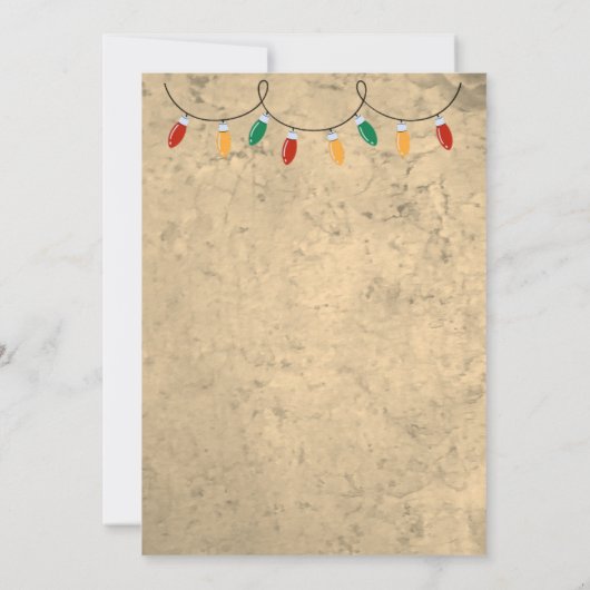 カップル写真素朴喜びメリークリスマスフラットカード シーズンカード (裏面)