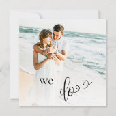 *~*カップル写真QR RSVP - AR6結婚式招待状 招待状 (正面)