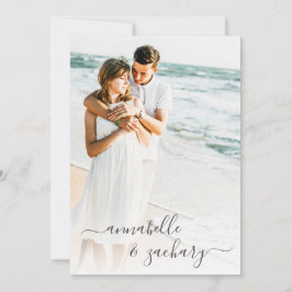 *~*カップル写真RSVP + QR AR6 結婚's 招待状