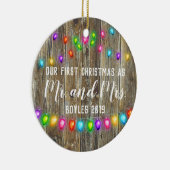カップル初めてのクリスマスオーナメント セラミックオーナメント (右)