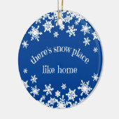 カップル初めてのクリスマススノーフレークセラミックオーナメント セラミックオーナメント (左)