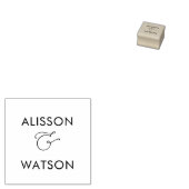 カップル名とアンパサンド ラバースタンプ (押印)