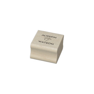 カップル名とアンパサンド ラバースタンプ