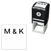 カップル名の文字のモノグラムイニシャル文字の追加 セルフインキングスタンプ (インサイチュ)
