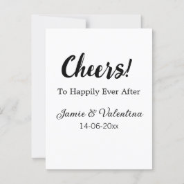 カップル名の日付を追加した後に幸せに応援 ポストカード