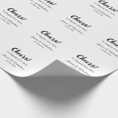 カップル名の日付を追加した後に幸せに応援 ラッピングペーパー (角)